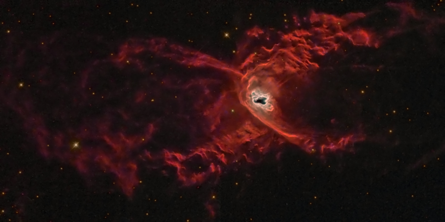 Нумын одны ордонд орших маш үзэсгэлэнтэй улаан аалзан мананцарын зургийг Хаббл сансарын дуран авсан нь. Зохиогч: НАСА, Хаббл